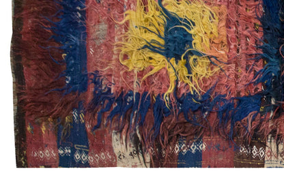 3'11"x10'11" ft Turkish Tulu,Tulu Rug, Karapınar Tulu Rug, Vintage Tulu 120 x 332 cm