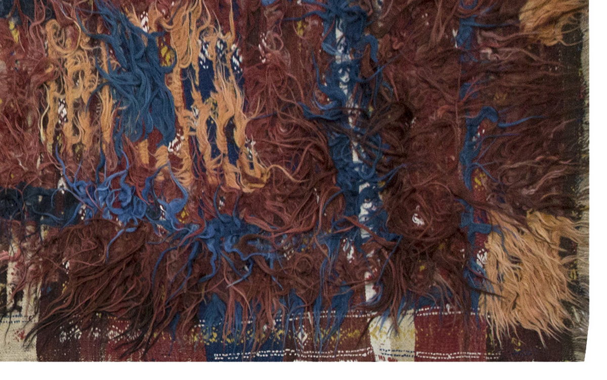 3'11"x10'11" ft Turkish Tulu,Tulu Rug, Karapınar Tulu Rug, Vintage Tulu 120 x 332 cm