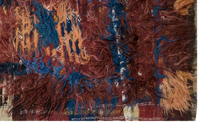 3'11"x10'11" ft Turkish Tulu,Tulu Rug, Karapınar Tulu Rug, Vintage Tulu 120 x 332 cm