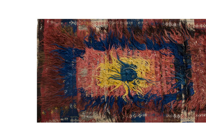 3'11"x10'11" ft Turkish Tulu,Tulu Rug, Karapınar Tulu Rug, Vintage Tulu 120 x 332 cm