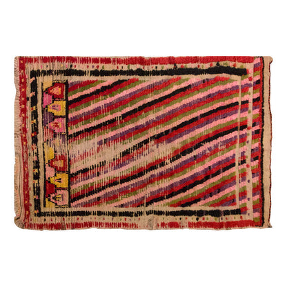 3'2"x4'10" ft Turkish Tulu,Tulu Rug, Karapınar Tulu Rug, Vintage Tulu 96 x 148 cm