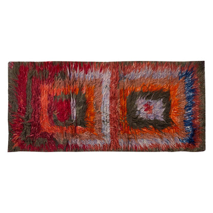 3'2"x8 ft Turkish Tulu,Tulu Rug, Karapınar Tulu Rug, Vintage Tulu 97 x 243 cm