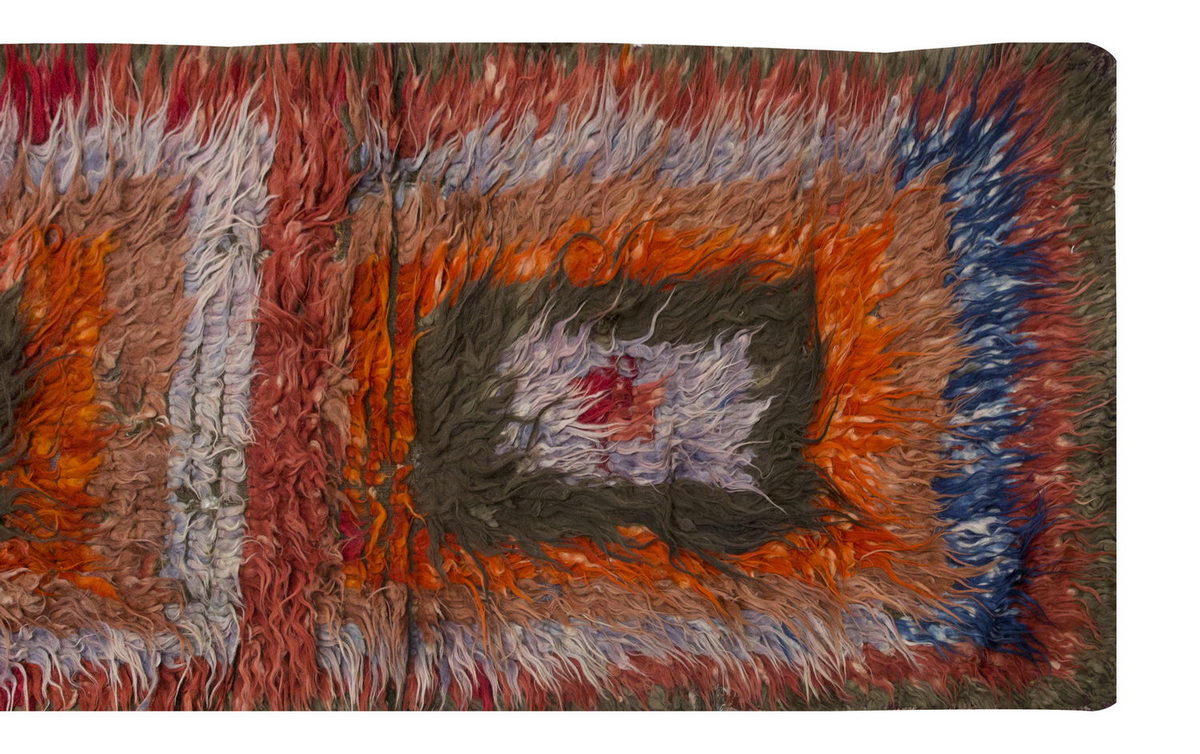 3'2"x8 ft Turkish Tulu,Tulu Rug, Karapınar Tulu Rug, Vintage Tulu 97 x 243 cm