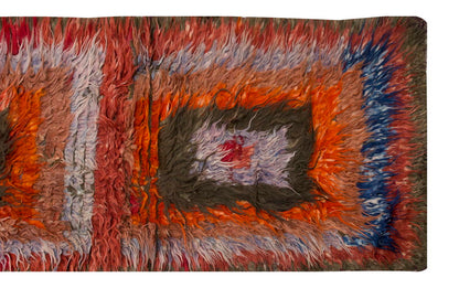 3'2"x8 ft Turkish Tulu,Tulu Rug, Karapınar Tulu Rug, Vintage Tulu 97 x 243 cm