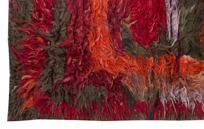 3'2"x8 ft Turkish Tulu,Tulu Rug, Karapınar Tulu Rug, Vintage Tulu 97 x 243 cm