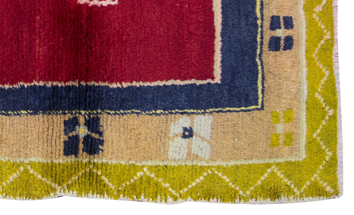 3'3"x4'9" ft Turkish Tulu,Tulu Rug, Karapınar Tulu Rug, Vintage Tulu 99 x 145 cm