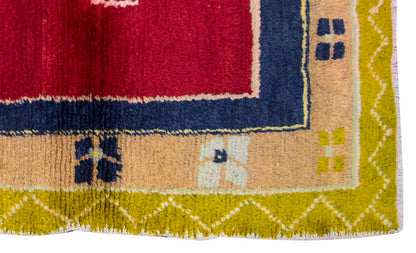 3'3"x4'9" ft Turkish Tulu,Tulu Rug, Karapınar Tulu Rug, Vintage Tulu 99 x 145 cm