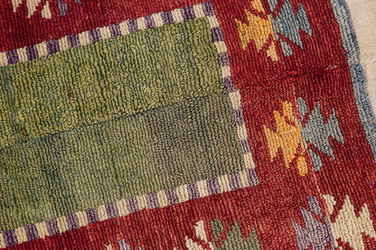 3'4"x4'7" ft Turkish Tulu,Tulu Rug, Karapınar Tulu Rug, Vintage Tulu 102 x 140 cm