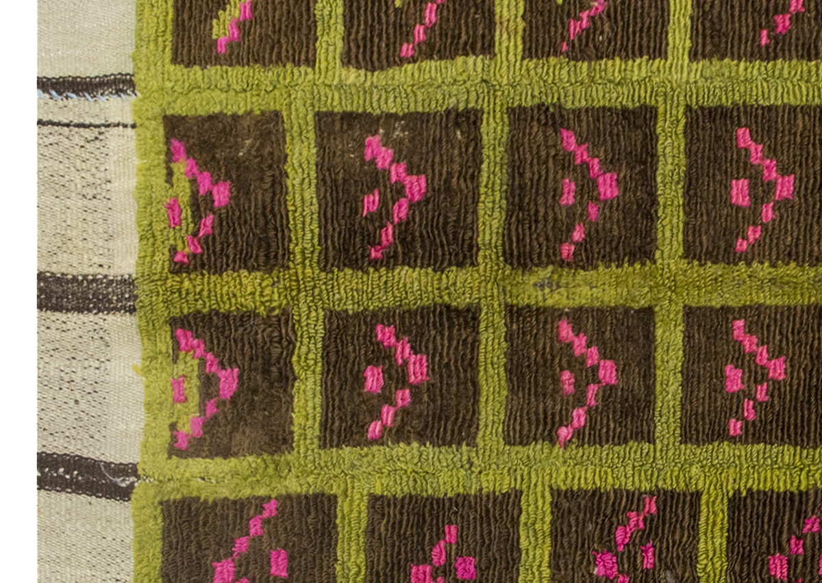 3'5"x4'1" ft Turkish Tulu,Tulu Rug, Karapınar Tulu Rug, Vintage Tulu 105 x 125 cm