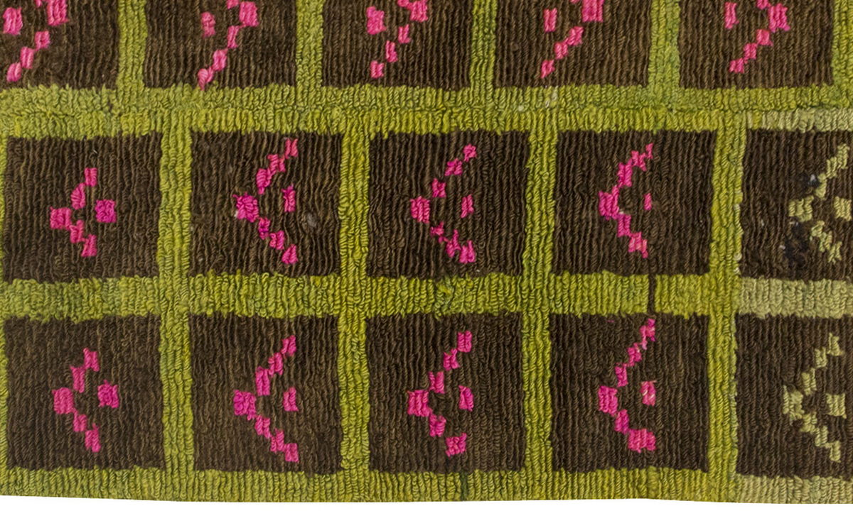 3'5"x4'1" ft Turkish Tulu,Tulu Rug, Karapınar Tulu Rug, Vintage Tulu 105 x 125 cm
