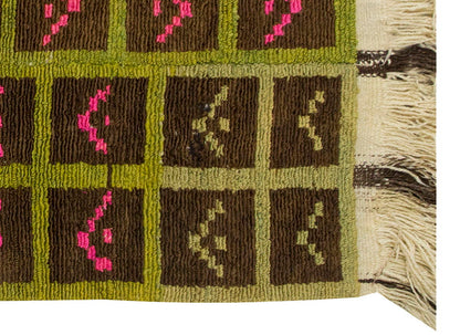 3'5"x4'1" ft Turkish Tulu,Tulu Rug, Karapınar Tulu Rug, Vintage Tulu 105 x 125 cm