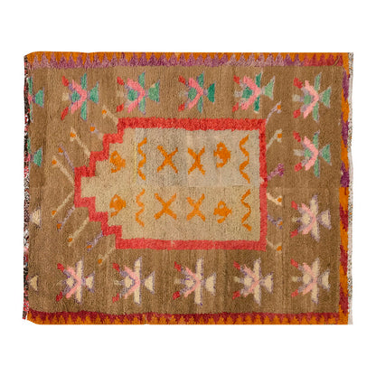 3'5"x4'6" ft Turkish Tulu,Tulu Rug, Karapınar Tulu Rug, Vintage Tulu 104 x 136 cm