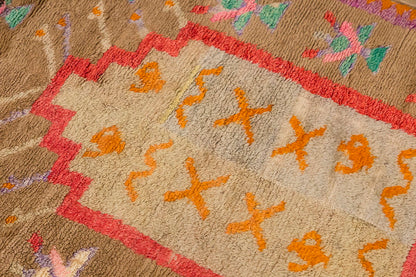 3'5"x4'6" ft Turkish Tulu,Tulu Rug, Karapınar Tulu Rug, Vintage Tulu 104 x 136 cm