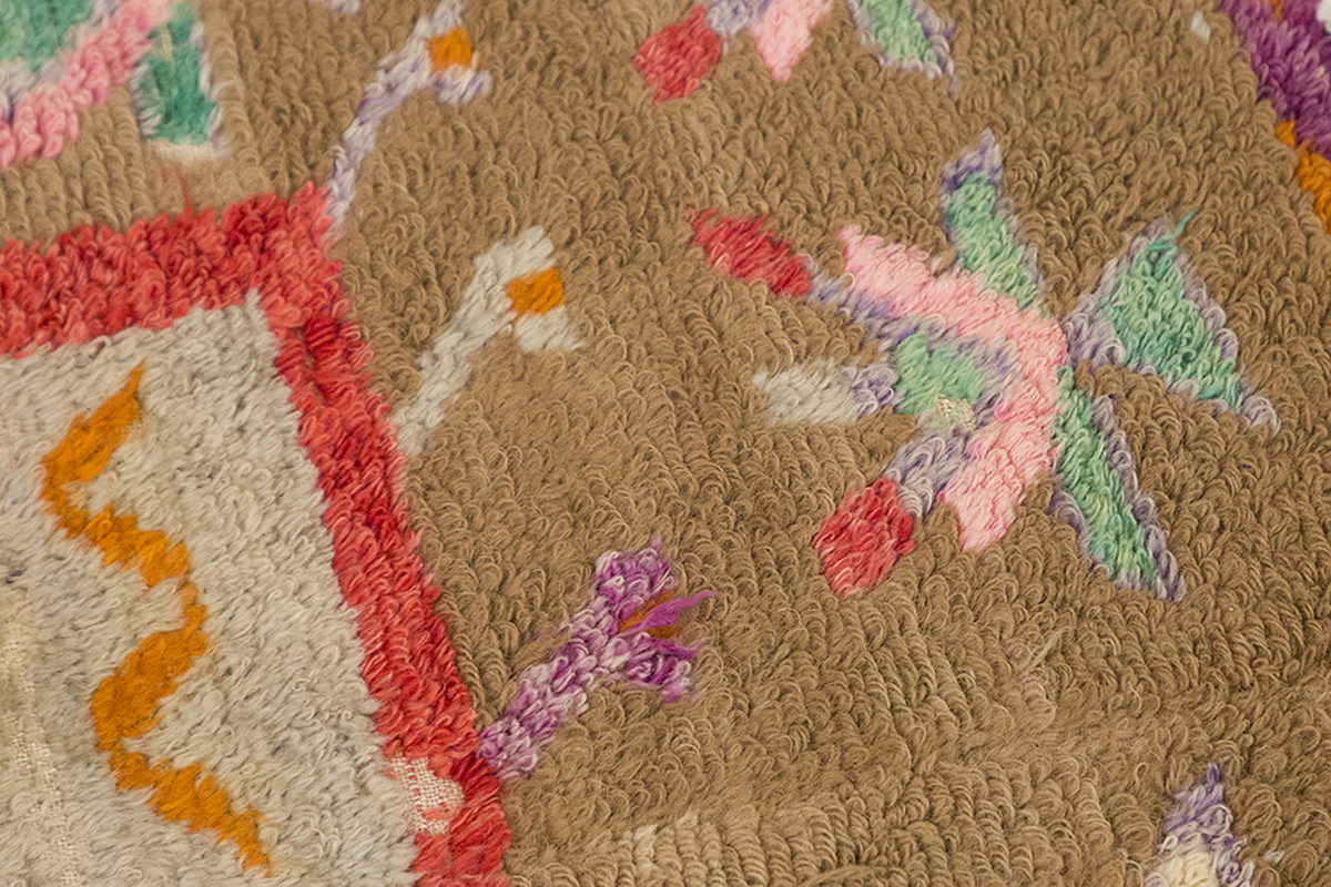 3'5"x4'6" ft Turkish Tulu,Tulu Rug, Karapınar Tulu Rug, Vintage Tulu 104 x 136 cm