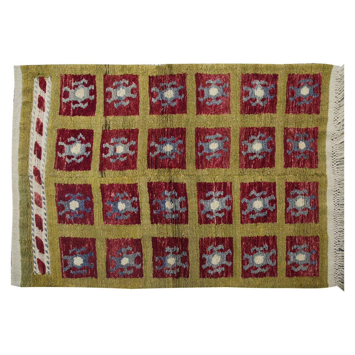 3'5"x5'1" ft Turkish Tulu,Tulu Rug, Karapınar Tulu Rug, Vintage Tulu 105 x 155 cm