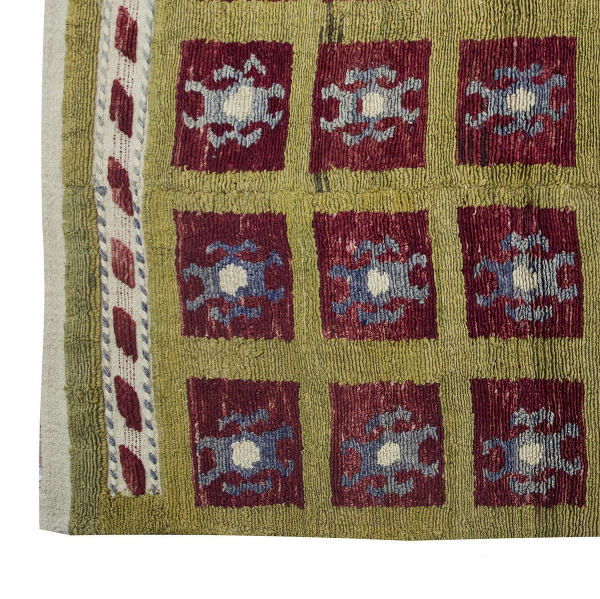 3'5"x5'1" ft Turkish Tulu,Tulu Rug, Karapınar Tulu Rug, Vintage Tulu 105 x 155 cm