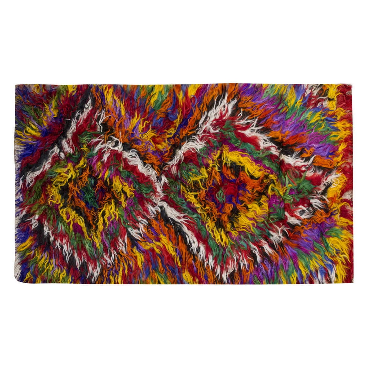3'5"x6'7" ft Turkish Tulu,Tulu Rug, Karapınar Tulu Rug, Vintage Tulu 105 x 200 cm
