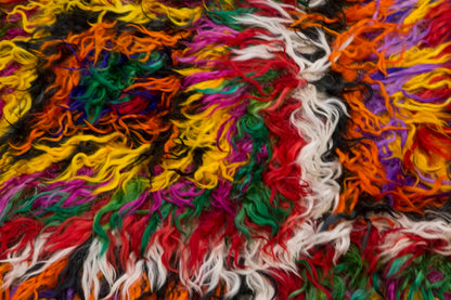 3'5"x6'7" ft Turkish Tulu,Tulu Rug, Karapınar Tulu Rug, Vintage Tulu 105 x 200 cm