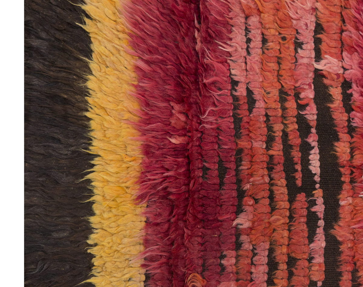 3'6"x5'5" ft Turkish Tulu,Tulu Rug, Karapınar Tulu Rug, Vintage Tulu 107 x 166 cm