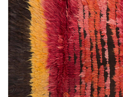 3'6"x5'5" ft Turkish Tulu,Tulu Rug, Karapınar Tulu Rug, Vintage Tulu 107 x 166 cm