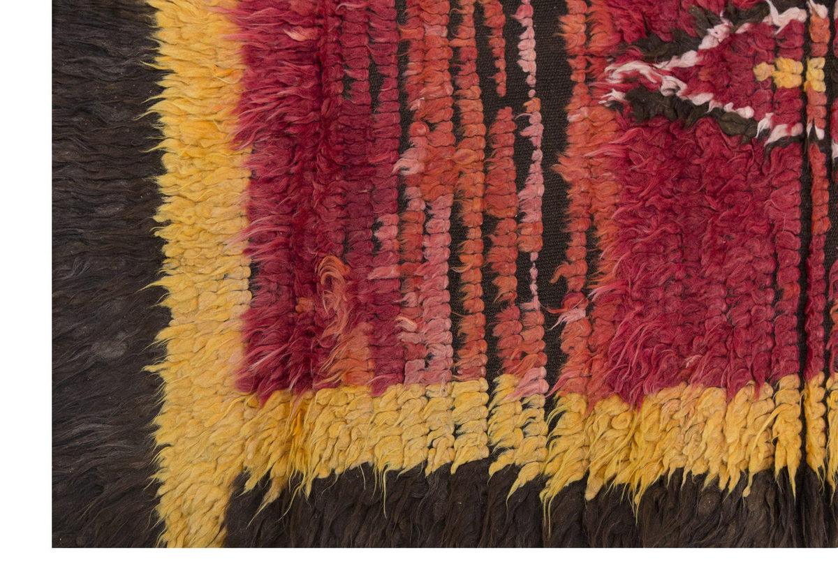 3'6"x5'5" ft Turkish Tulu,Tulu Rug, Karapınar Tulu Rug, Vintage Tulu 107 x 166 cm