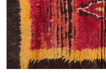 3'6"x5'5" ft Turkish Tulu,Tulu Rug, Karapınar Tulu Rug, Vintage Tulu 107 x 166 cm