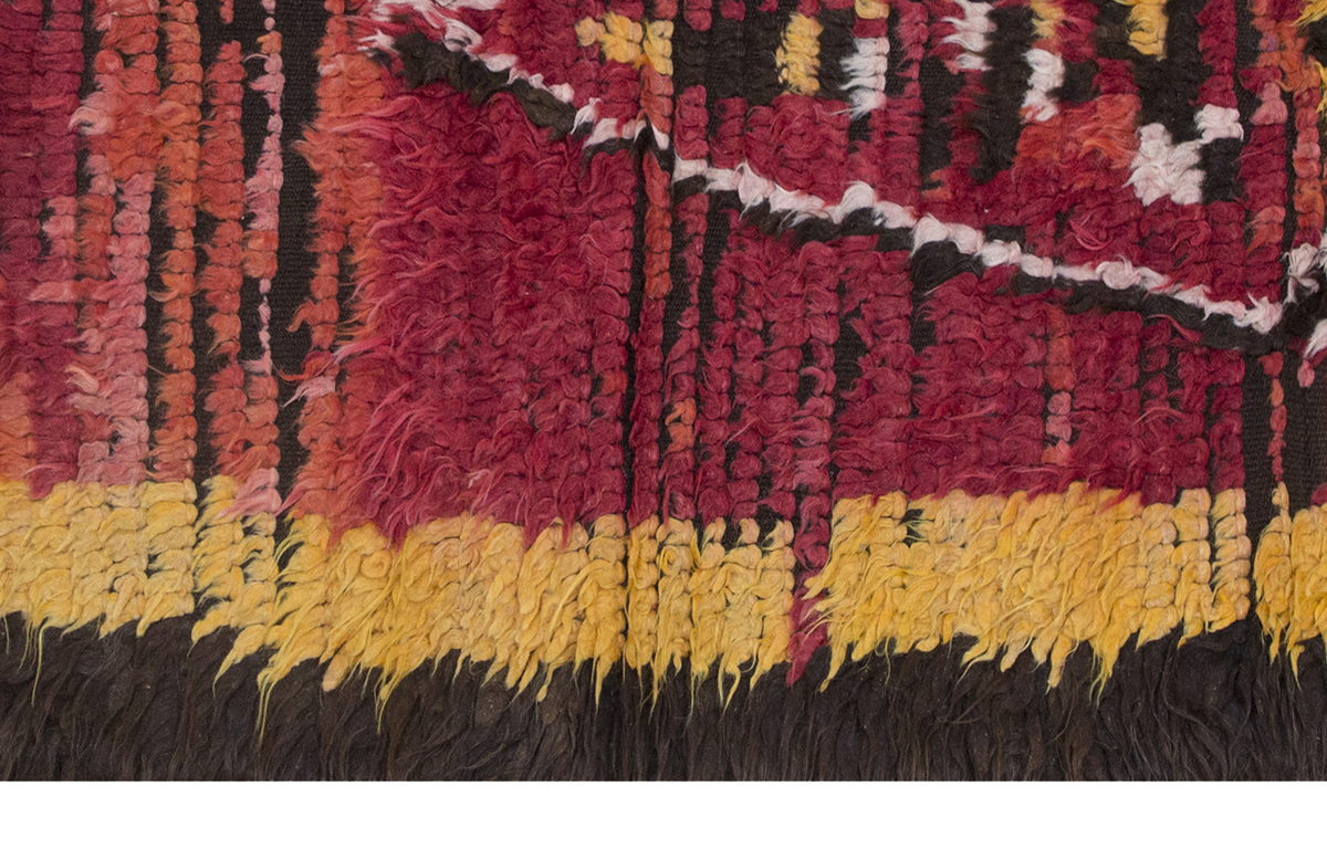 3'6"x5'5" ft Turkish Tulu,Tulu Rug, Karapınar Tulu Rug, Vintage Tulu 107 x 166 cm
