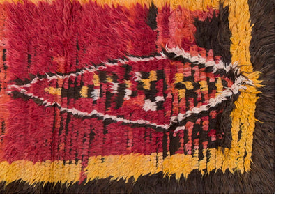 3'6"x5'5" ft Turkish Tulu,Tulu Rug, Karapınar Tulu Rug, Vintage Tulu 107 x 166 cm