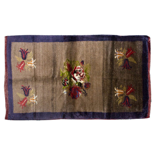 3'6"x6'7" ft Turkish Tulu,Tulu Rug, Karapınar Tulu Rug, Vintage Tulu 106 x 200 cm