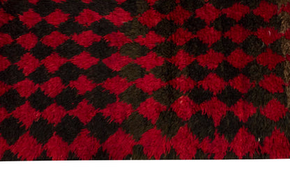 3'6"x6'9" ft Turkish Tulu,Tulu Rug, Karapınar Tulu Rug, Vintage Tulu 106 x 205 cm