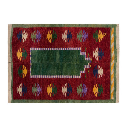3'7"x4'7" ft Turkish Tulu,Tulu Rug, Karapınar Tulu Rug, Vintage Tulu 110 x 140 cm