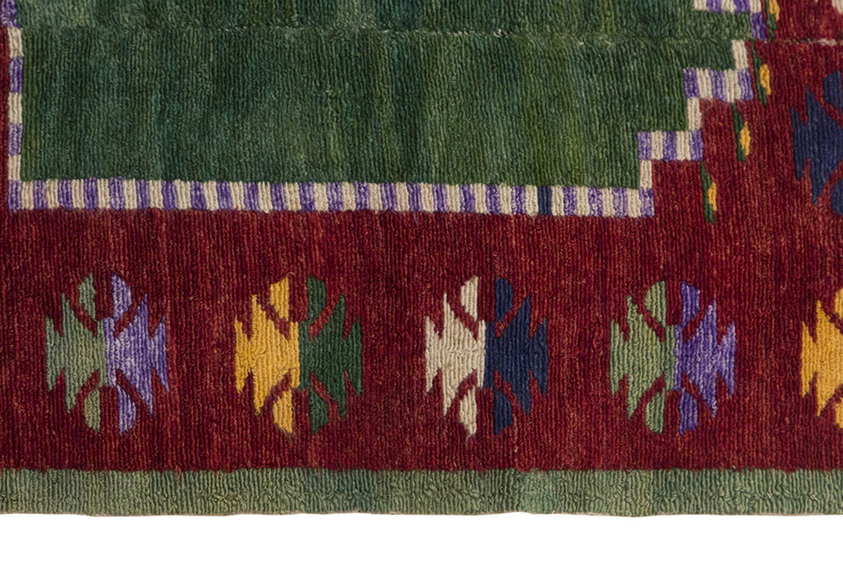 3'7"x4'7" ft Turkish Tulu,Tulu Rug, Karapınar Tulu Rug, Vintage Tulu 110 x 140 cm