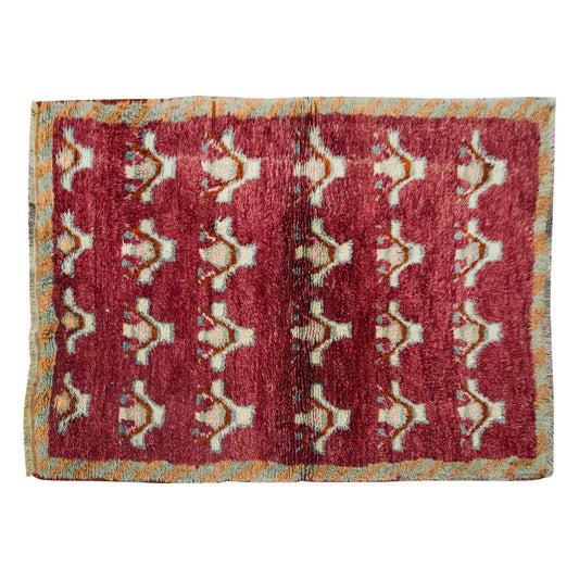 3'7"x4'9" ft Turkish Tulu,Tulu Rug, Karapınar Tulu Rug, Vintage Tulu 109 x 145 cm
