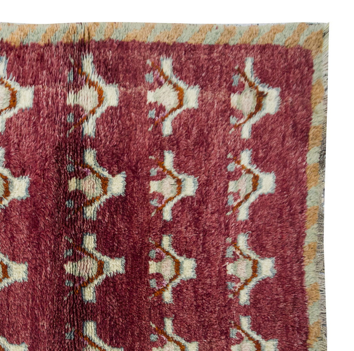 3'7"x4'9" ft Turkish Tulu,Tulu Rug, Karapınar Tulu Rug, Vintage Tulu 109 x 145 cm