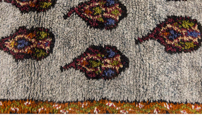 3'7"x6'3" ft Turkish Tulu,Tulu Rug, Karapınar Tulu Rug, Vintage Tulu 110 x 190 cm