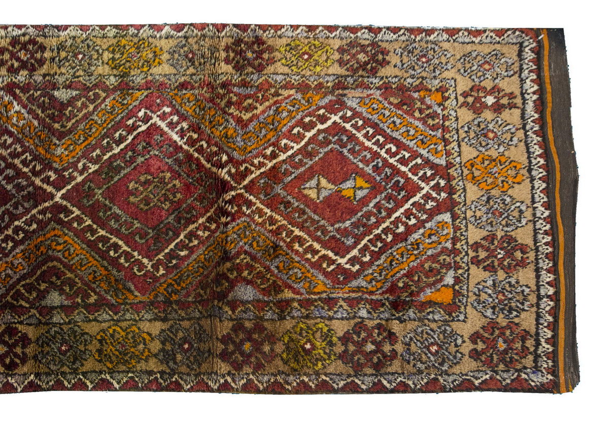 3'7"x6'9" ft Turkish Tulu,Tulu Rug, Karapınar Tulu Rug, Vintage Tulu 108 x 205 cm