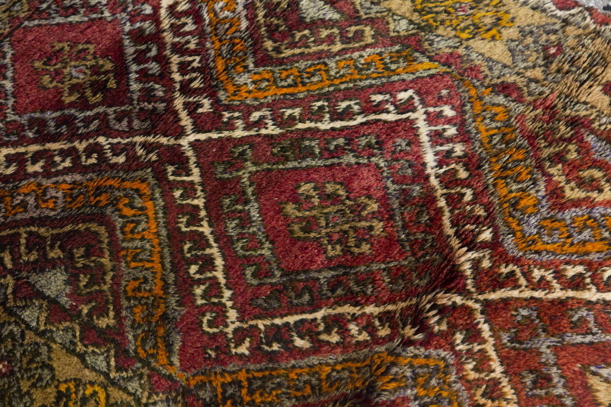 3'7"x6'9" ft Turkish Tulu,Tulu Rug, Karapınar Tulu Rug, Vintage Tulu 108 x 205 cm
