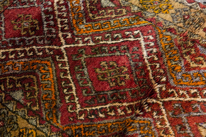 3'7"x6'9" ft Turkish Tulu,Tulu Rug, Karapınar Tulu Rug, Vintage Tulu 108 x 205 cm
