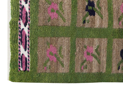 3'8"x4'11" ft Turkish Tulu,Tulu Rug, Karapınar Tulu Rug, Vintage Tulu 112 x 150 cm
