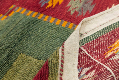 3'8"x4'9" ft Turkish Tulu,Tulu Rug, Karapınar Tulu Rug, Vintage Tulu 111 x 145 cm
