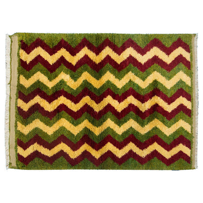 3'8"x5'2" ft Turkish Tulu,Tulu Rug, Karapınar Tulu Rug, Vintage Tulu 111 x 158 cm