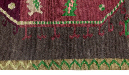 3'8"x5'2" ft Turkish Tulu,Tulu Rug, Karapınar Tulu Rug, Vintage Tulu 112 x 157 cm