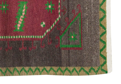 3'8"x5'2" ft Turkish Tulu,Tulu Rug, Karapınar Tulu Rug, Vintage Tulu 112 x 157 cm