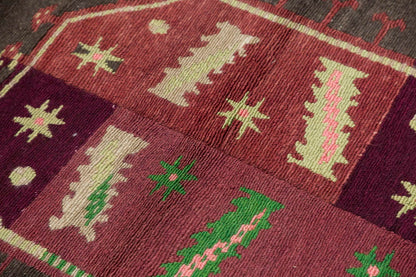 3'8"x5'2" ft Turkish Tulu,Tulu Rug, Karapınar Tulu Rug, Vintage Tulu 112 x 157 cm