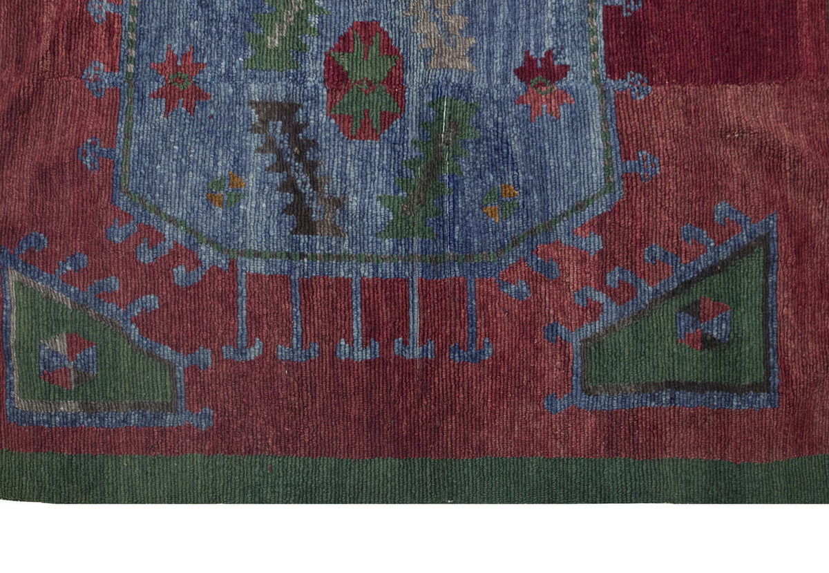 3'8"x5'3" ft Turkish Tulu,Tulu Rug, Karapınar Tulu Rug, Vintage Tulu 112 x 160 cm