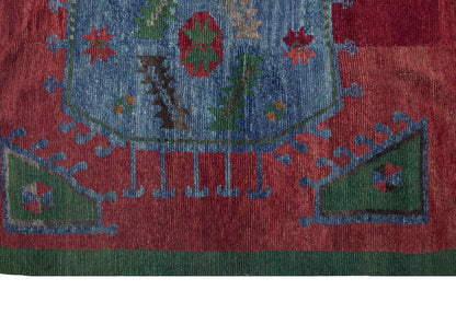 3'8"x5'3" ft Turkish Tulu,Tulu Rug, Karapınar Tulu Rug, Vintage Tulu 112 x 160 cm