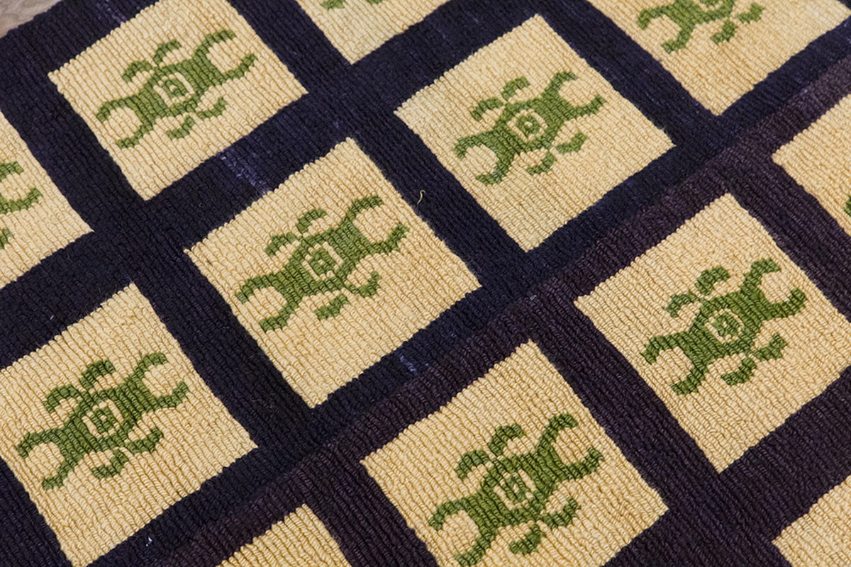 3'9"x4'9" ft Turkish Tulu,Tulu Rug, Karapınar Tulu Rug, Vintage Tulu 115 x 146 cm