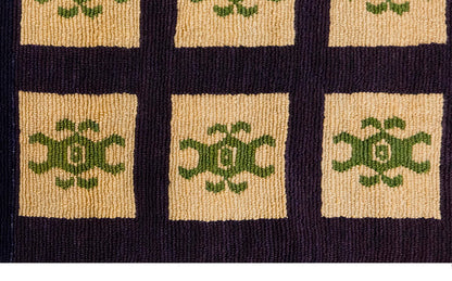 3'9"x4'9" ft Turkish Tulu,Tulu Rug, Karapınar Tulu Rug, Vintage Tulu 115 x 146 cm