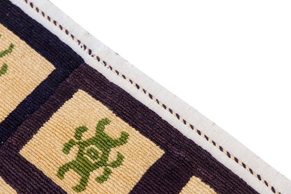 3'9"x4'9" ft Turkish Tulu,Tulu Rug, Karapınar Tulu Rug, Vintage Tulu 115 x 146 cm