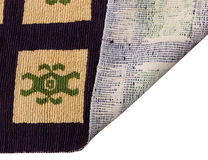 3'9"x4'9" ft Turkish Tulu,Tulu Rug, Karapınar Tulu Rug, Vintage Tulu 115 x 146 cm